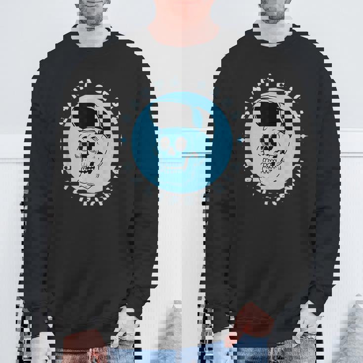 Santa Cruz California レトロ 80年代スケータースケルトン スウェットシャツ 高齢者への贈り物