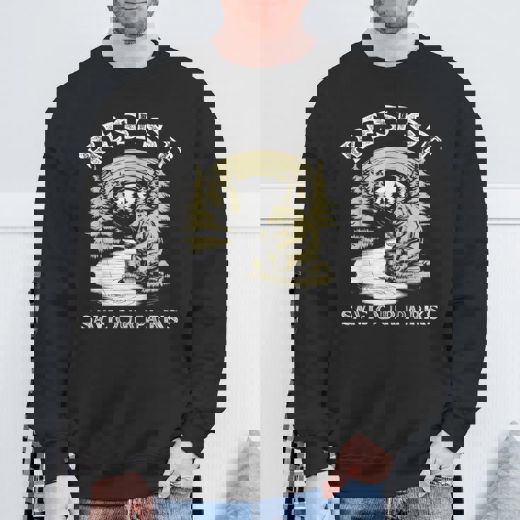 Save Our Parks ビンテージ スモーキー ザ レジスト ベア国立公園 スウェットシャツ 高齢者への贈り物