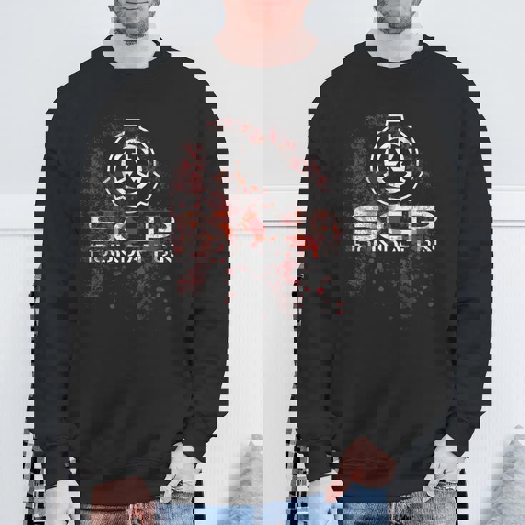 Scp、財団、血で スウェットシャツ 高齢者への贈り物