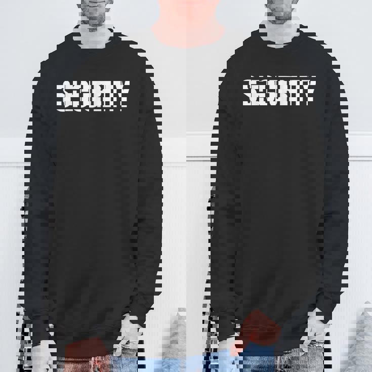 Security Officer イベント安全スタッフユニフォーム フロントバックプリント スウェットシャツ 高齢者への贈り物