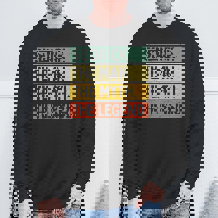 Sedrick The Man The Myth The Legend面白い パーソナライズ 引用 スウェットシャツ 高齢者への贈り物