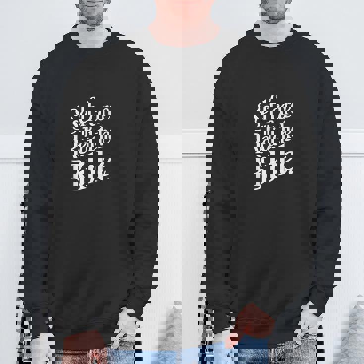 Self Care Tip Read The Bible 信仰のインスピレーション スウェットシャツ 高齢者への贈り物