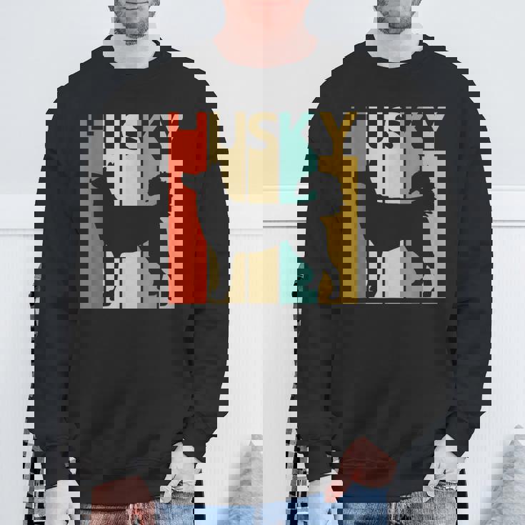 Siberian Husky シベリアン・ハスキー スウェットシャツ 高齢者への贈り物