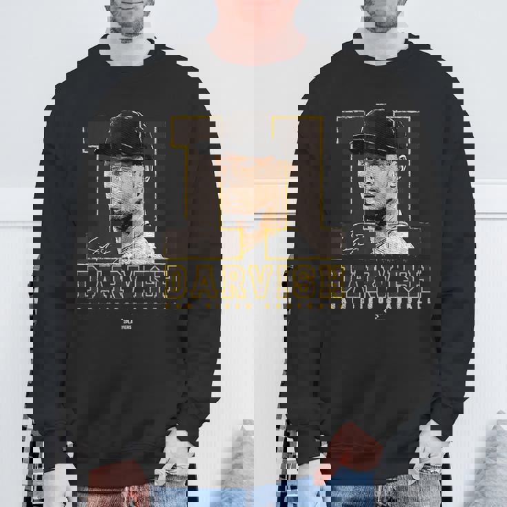 Silhouette Yu Darvishan Diego Mlbpa スウェットシャツ 高齢者への贈り物