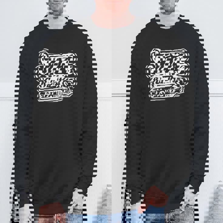 Smokeroller-煙巻人-マティーニシャグロカビリーピンナップバックプリント スウェットシャツ 高齢者への贈り物