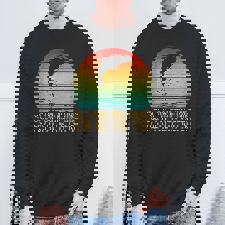 So Long And Thanks For All The Fish ビンテージtシャツ スウェットシャツ 高齢者への贈り物