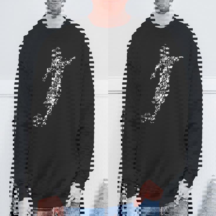 Soccer サッカー選手とのサッカー スウェットシャツ 高齢者への贈り物