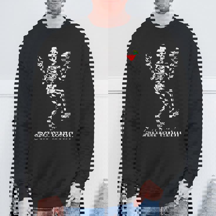 Social Distortions スケルトン ドリンクパーティー ミニマリスト スウェットシャツ 高齢者への贈り物