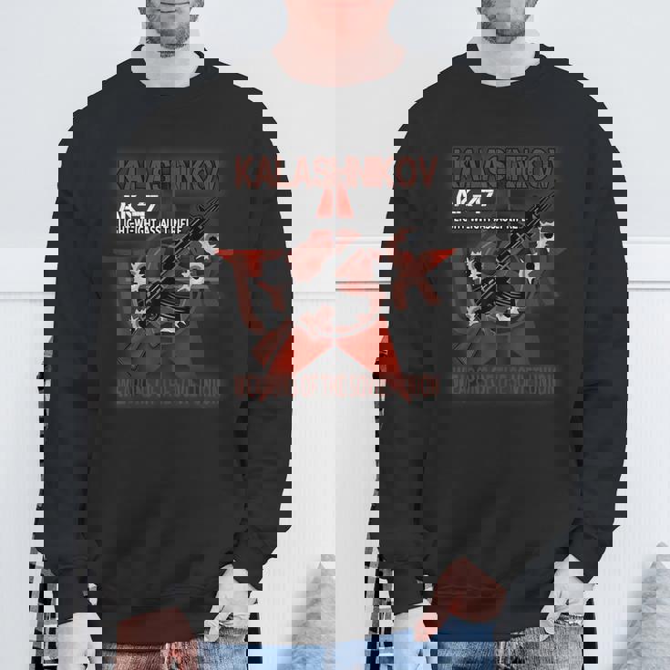 Soviet Kalashnikov Ak-47 ヴィンテージ ソ連ロシアライフル銃 Cccp スウェットシャツ 高齢者への贈り物