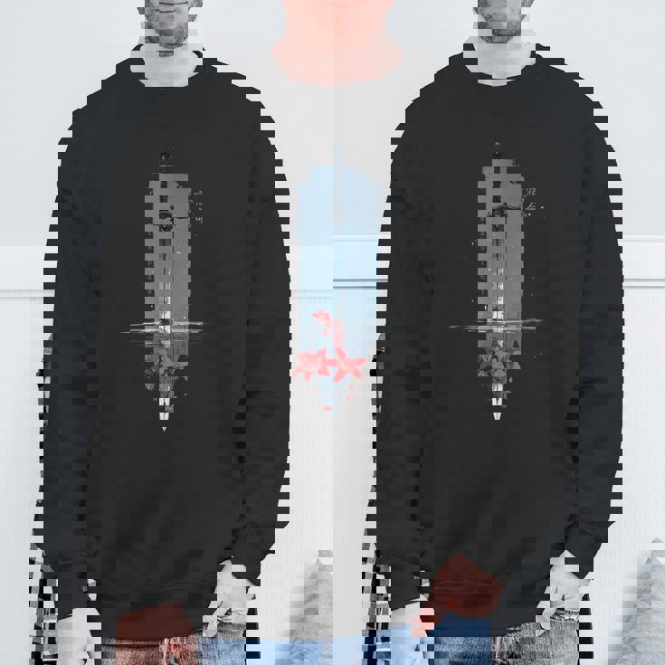 Spider Lily の 曼珠沙華 と アニメ の 戦士の剣 の エッジの効いたアニメ の 美的感覚 スウェットシャツ 高齢者への贈り物