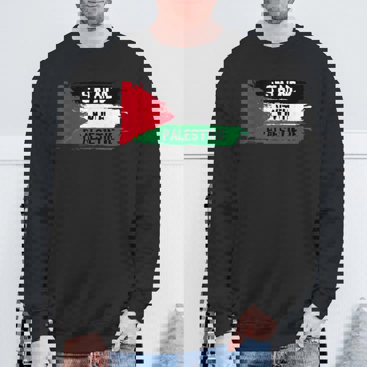 Stand With Palestineupporters Free Gaza エルサレムモスク スウェットシャツ 高齢者への贈り物