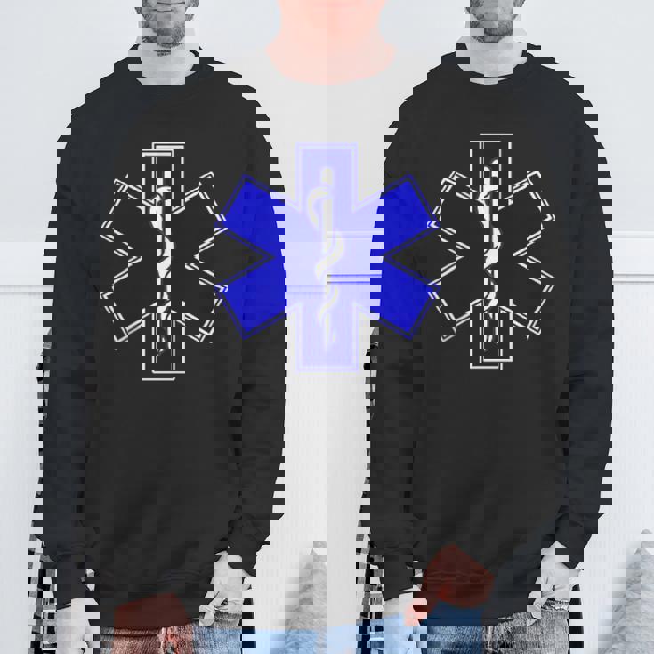 Star Of Life Rod Of Asclepius Emt Ems パラメディック メディック スウェットシャツ 高齢者への贈り物