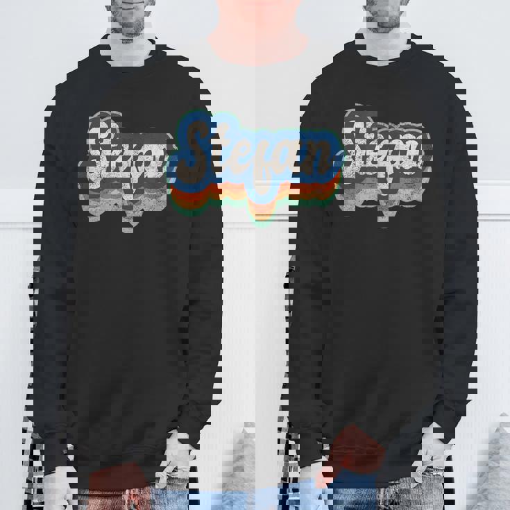 Stefan ファーストネーム 男の子 ヴィンテージスタイル 70年代 80年代 パーソナライズ スウェットシャツ 高齢者への贈り物