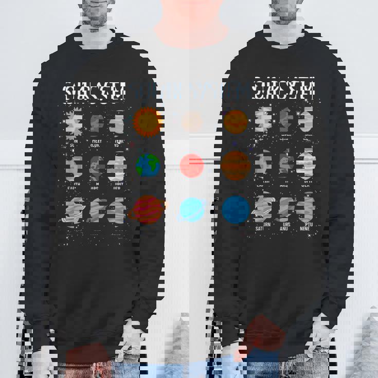 Stem キッズ ボーイズ ガールズ 幼児 太陽系 宇宙惑星 スウェットシャツ 高齢者への贈り物