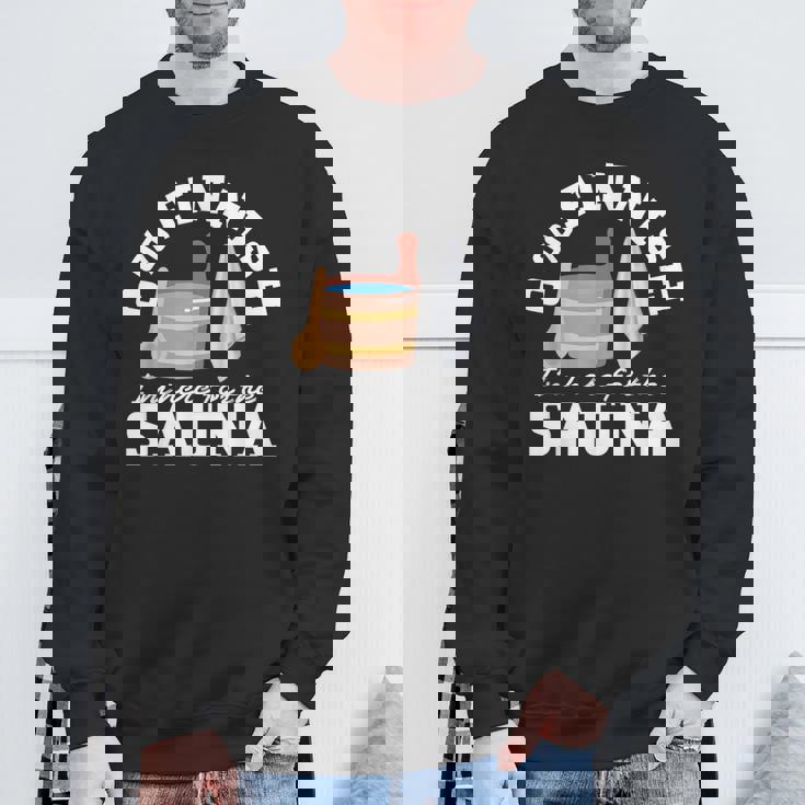 Suomi サウナ 0 フィンランド語 I'm Here For Theauna スウェットシャツ 高齢者への贈り物