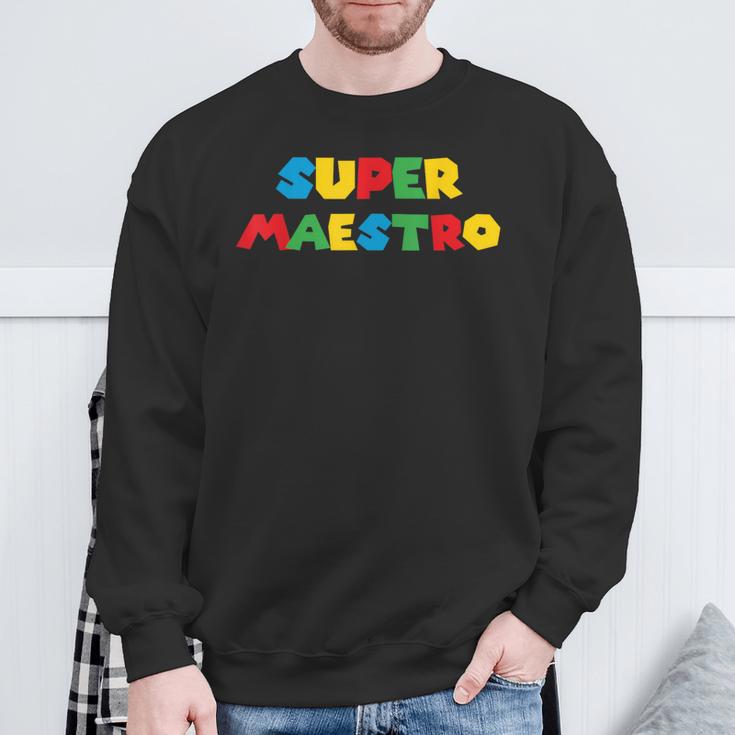 Super Maestro Regalo Profesor Escuela Educación Maestra Camisa de entrenamiento Regalos para ancianos