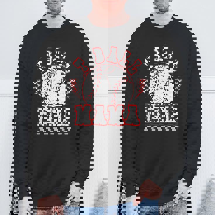 T-Ball ママ 試合の日 野球 ママ ソフトボール 選手 スポーツ スウェットシャツ 高齢者への贈り物