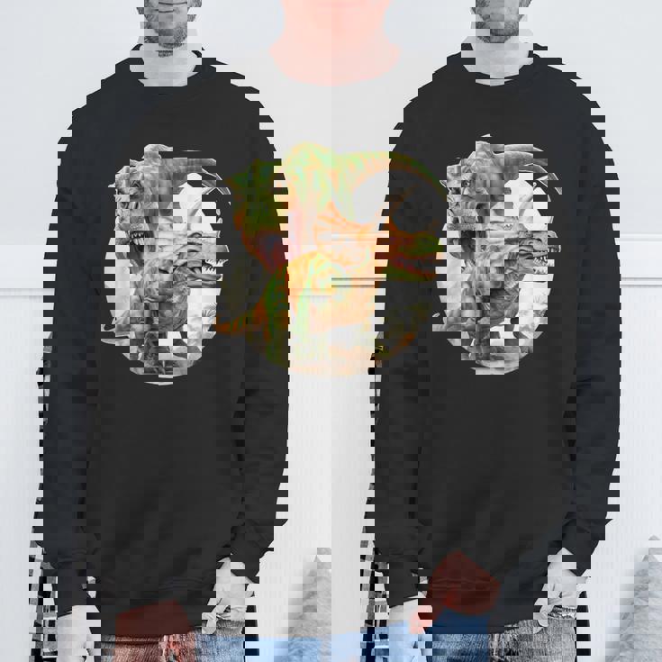 T-Rexs トリケラトプス・ファイティング スウェットシャツ 高齢者への贈り物