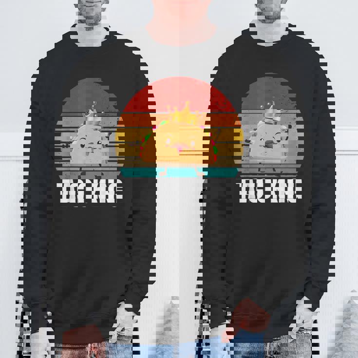 Taco King For Tacos Lover メキシカンタコス ファニー タコス サンセット スウェットシャツ 高齢者への贈り物