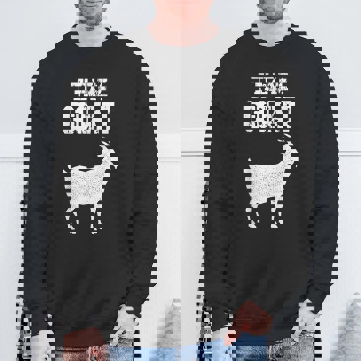 Team Goat Farm 動物 ヤギ好き スウェットシャツ 高齢者への贈り物