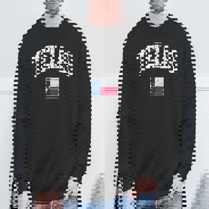 Texas Flag Of Texas Worn Classic スウェットシャツ 高齢者への贈り物