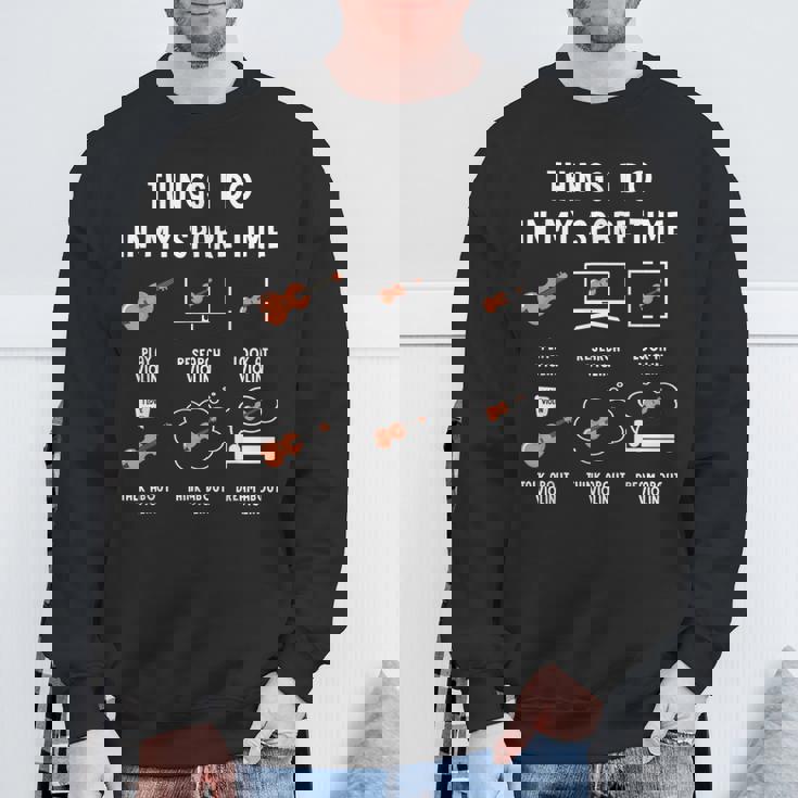 Things I Do In Mypare Time ヴァイオリン スウェットシャツ 高齢者への贈り物