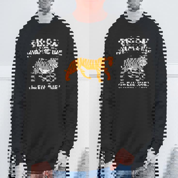 This Is My Human コスチューム I'm Really A Tiger かわいいタイガー スウェットシャツ 高齢者への贈り物