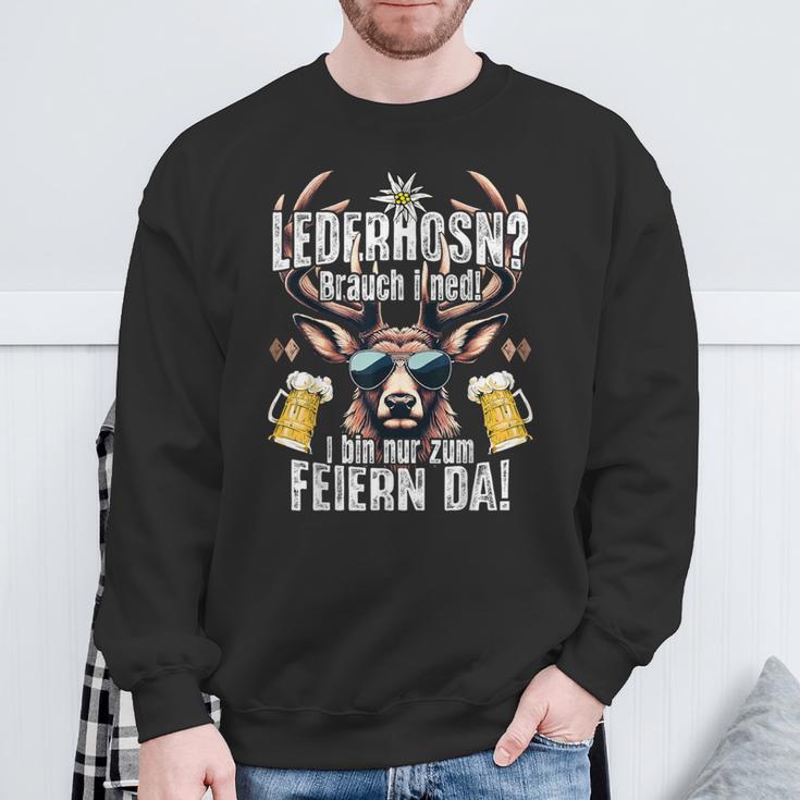 Traditional Leather Trousers Suitable For Oktoberfest S Sweatshirt Geschenke für alte Männer