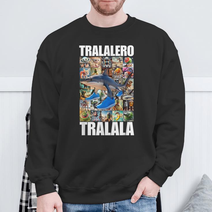 Tralalero Tralala イタリアンブレインロットミーム スウェットシャツ 高齢者への贈り物