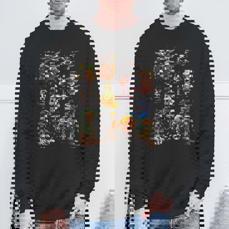 Tralalero トラララ ボンバルディーノ クロコディロ イタリアン ブレイン ミーム スウェットシャツ 高齢者への贈り物