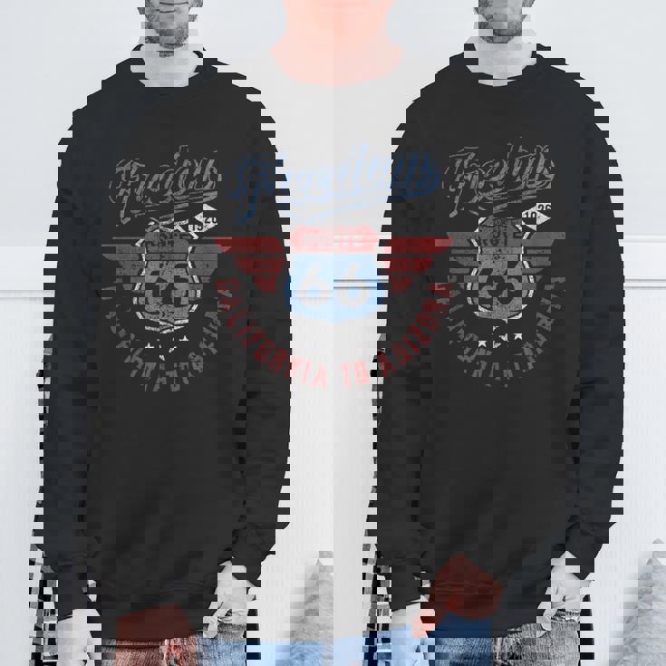 Trendy Route 66 Freedom California To Arizona 1926 スウェットシャツ 高齢者への贈り物