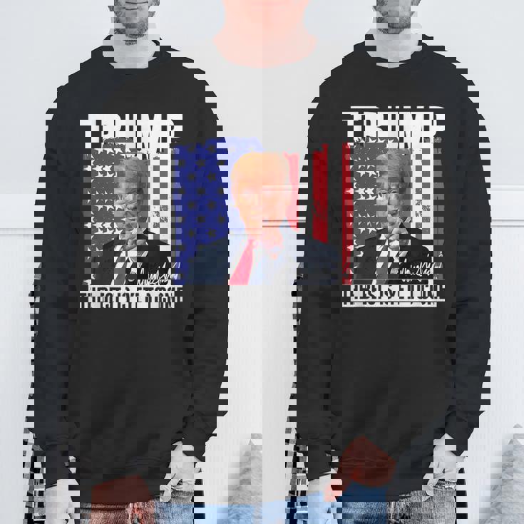 Trump The Best Is Yet To Come アメリカの国旗 ドナルド・トランプ スウェットシャツ 高齢者への贈り物