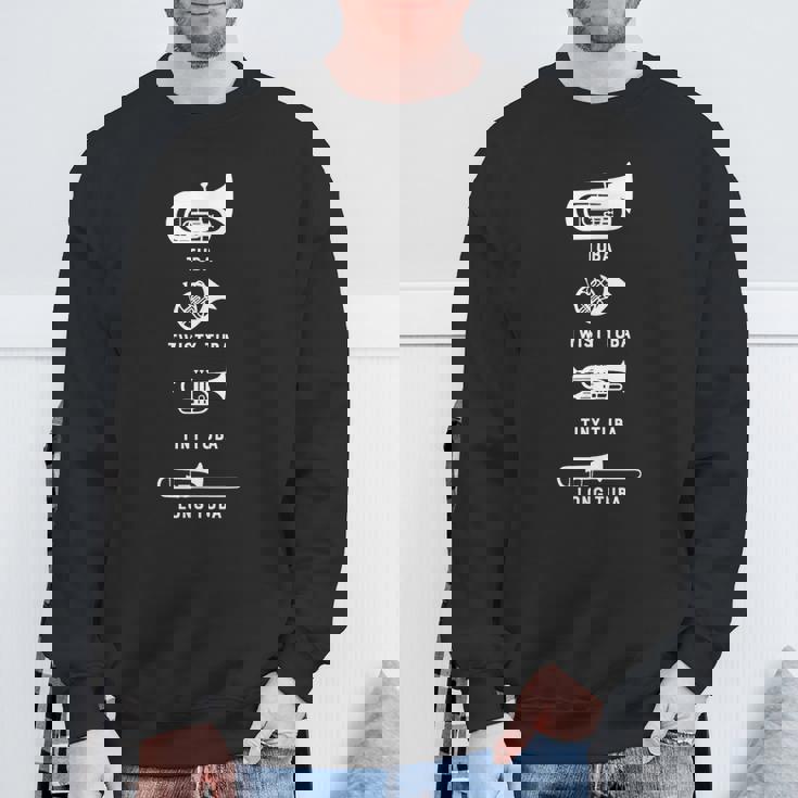 Tuba Twisty Tuba Tiny Tuba ロングチューバマーチングバンドシャツ スウェットシャツ 高齢者への贈り物