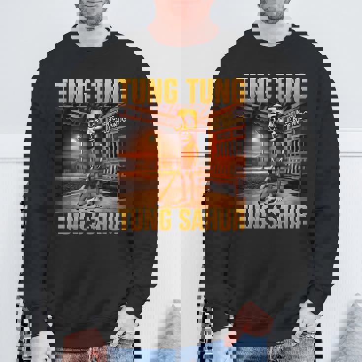 Tung Tung Tungahur Meme Brainrot スウェットシャツ 高齢者への贈り物