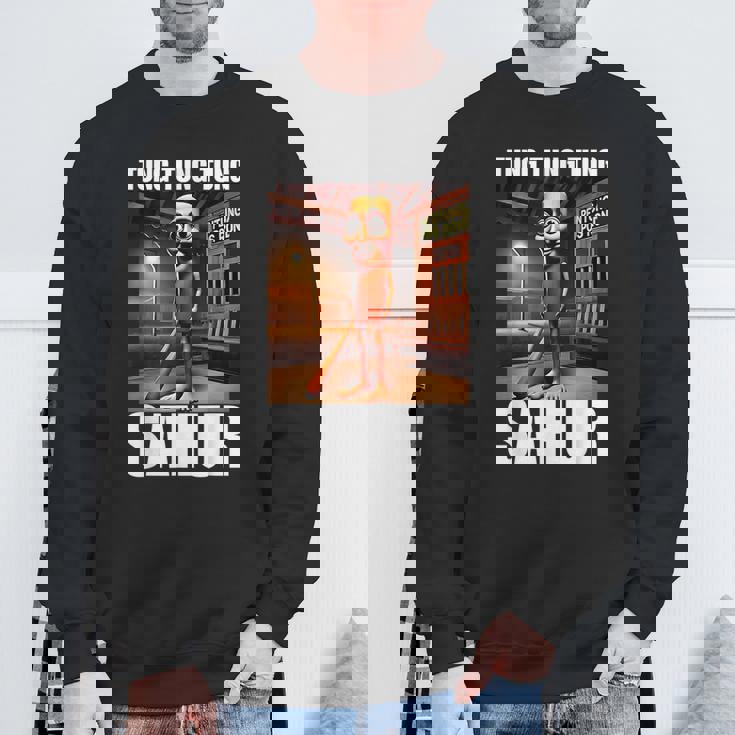 Tung Tung Tungahur-イタリアのブレインロットミーム スウェットシャツ 高齢者への贈り物