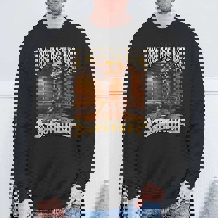 Tung Tungahur 面白いイタリアンブレインロットミームグラフィック スウェットシャツ 高齢者への贈り物