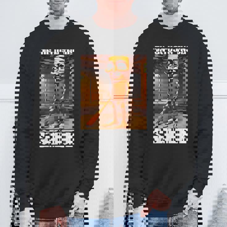 Tungahur イタリアンブレイン レッド ミーム スウェットシャツ 高齢者への贈り物