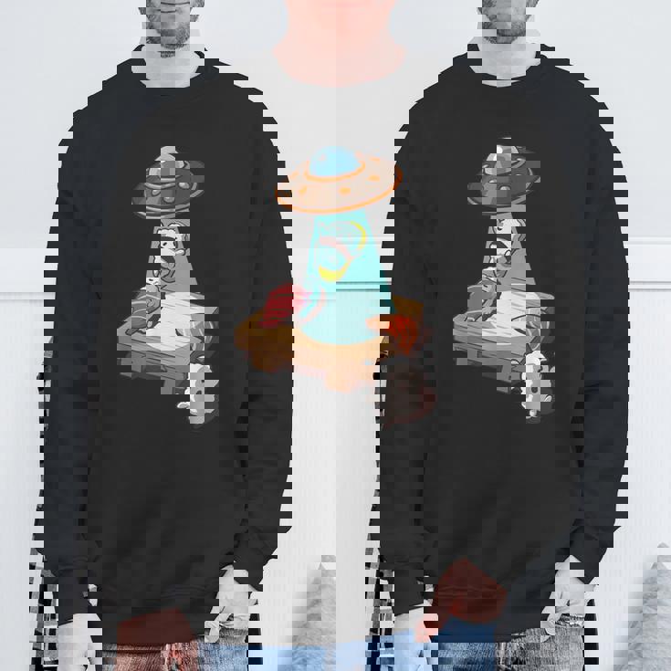 Ufo にさらわれる 寿司 すし たまご サーモン まぐろ スウェットシャツ 高齢者への贈り物