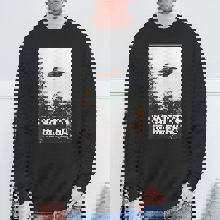 Ufoシャツ I Want To Believe Alien Ufotシャツ スウェットシャツ 高齢者への贈り物