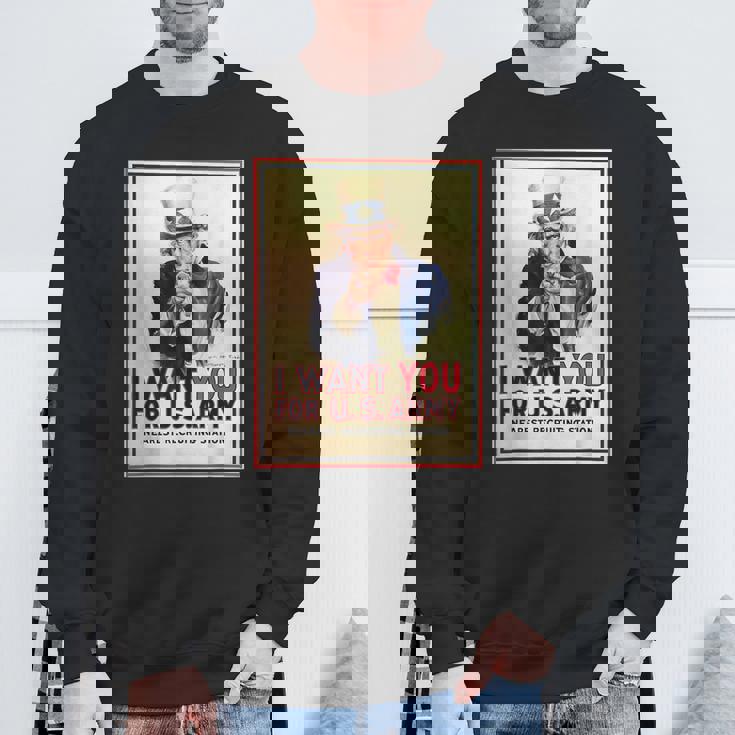 Uncleam I Want You For Us Army ビンテージポスターtシャツ スウェットシャツ 高齢者への贈り物