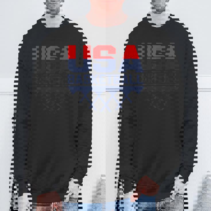 Usaチームスポーツバスケットボール スウェットシャツ 高齢者への贈り物