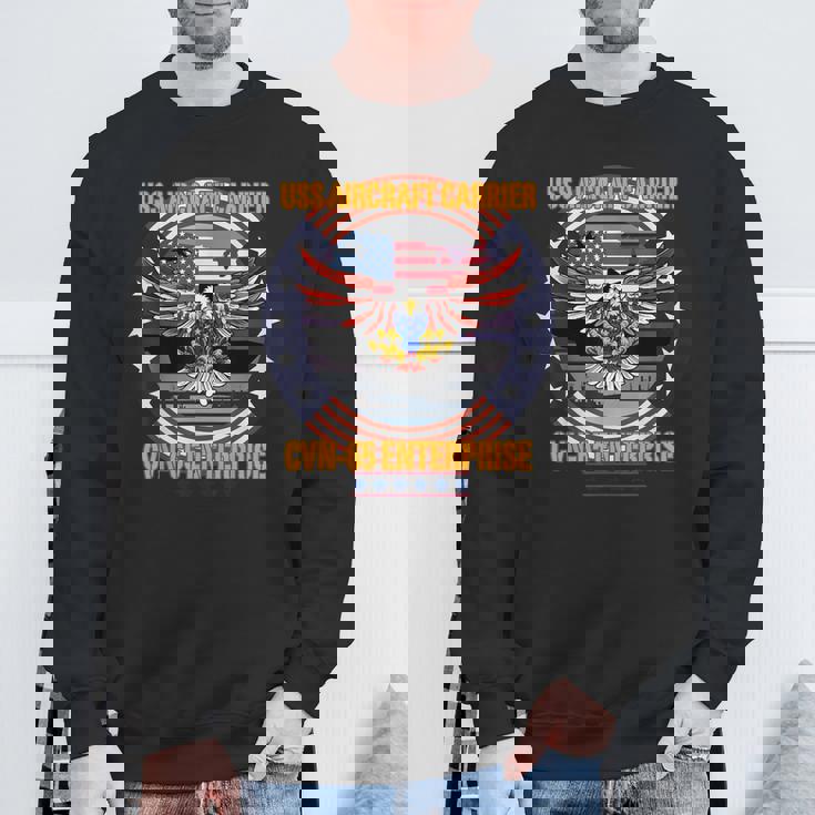 Uss Cvn-65 エンタープライズ、飛行機、航空 スウェットシャツ 高齢者への贈り物
