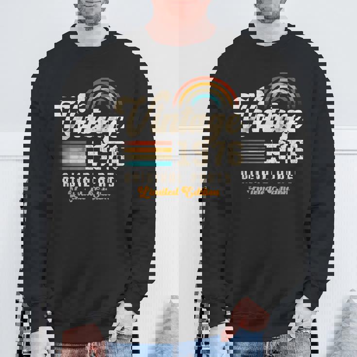 Vintage 1976 オリジナルパーツ 49周年記念 レトロ スウェットシャツ 高齢者への贈り物