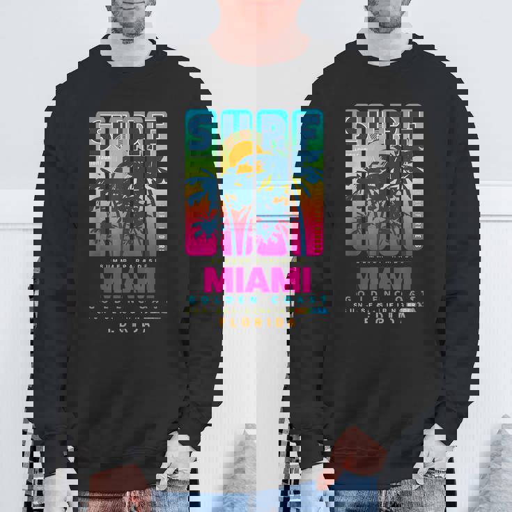 Wear Miami Florida Miami Colorfulunrise Graphic スウェットシャツ 高齢者への贈り物