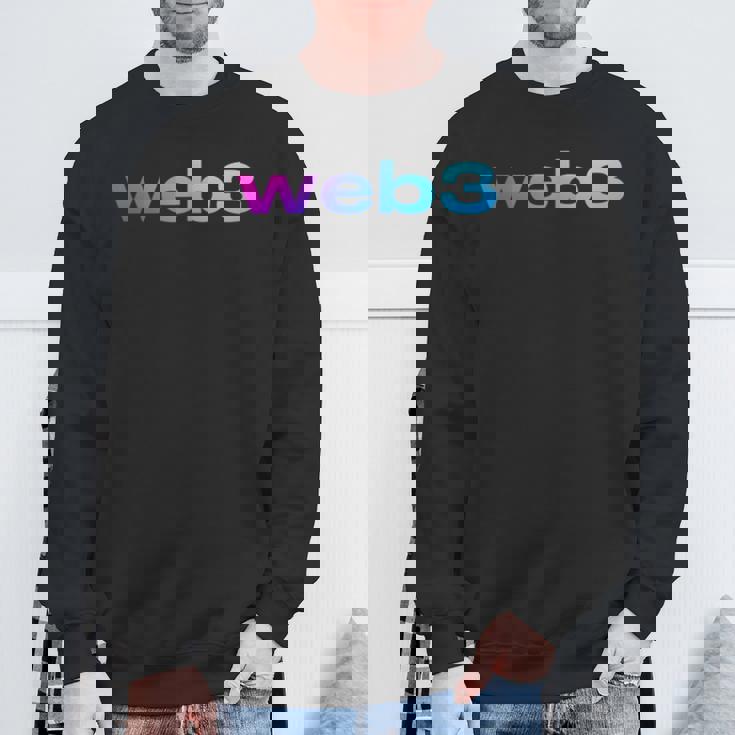 Web3 暗号ブロックチェーン オープンインターネットnftアート スウェットシャツ 高齢者への贈り物