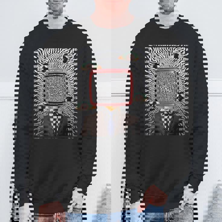 Weirdcore審美的奇妙な目の光学的錯覚オデコール スウェットシャツ 高齢者への贈り物