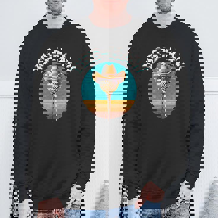 Western Haw Y'all Golf Ball Cowboy Southern Retro Sweatshirt Gifts for Old Men