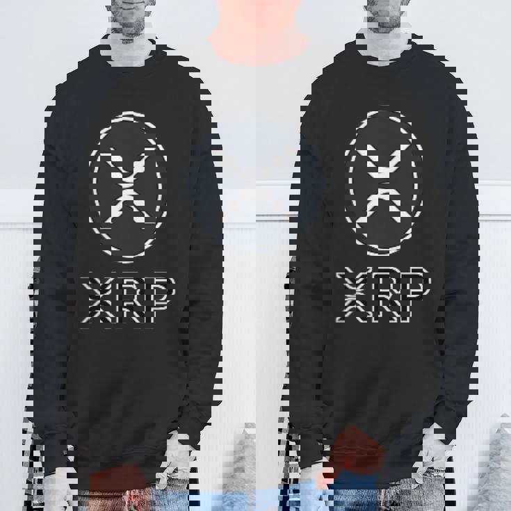 Xrp リップル 暗号通貨ポケットロゴ スウェットシャツ 高齢者への贈り物