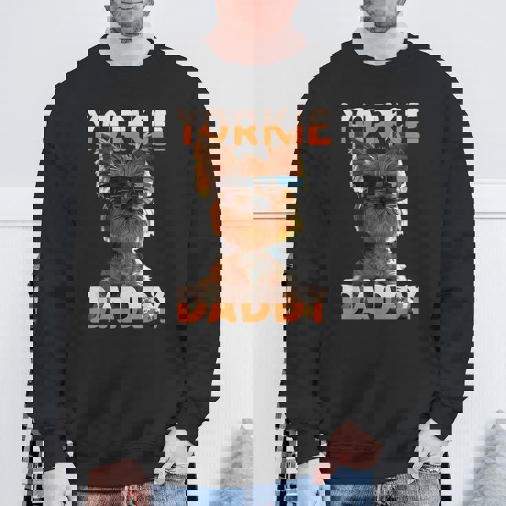 Yorkie Daddyヨーキー パパ 父の日 お父さん スウィート・ヨークシャー・テリア スウェットシャツ 高齢者への贈り物