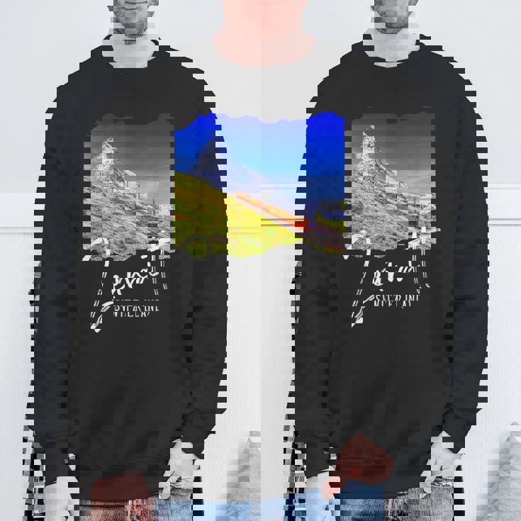 Zermatt お土産 マッターホルン ツェルマット スウェットシャツ 高齢者への贈り物